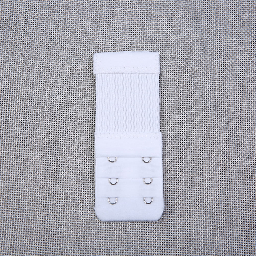 SWETRACE Bra Extension Buckle Polyester 6Pcs 3In Size 4 White