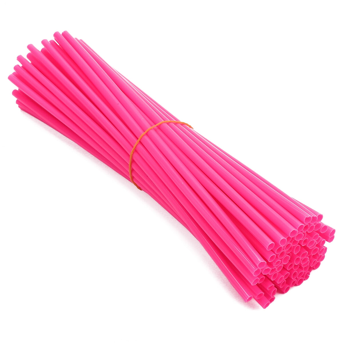 Worgeous Bike Wheel Spoke Reflector for Night Safety Universal Design Reusable Plastic Yellow 1 Set 23.3X0.4X0.4CM Red