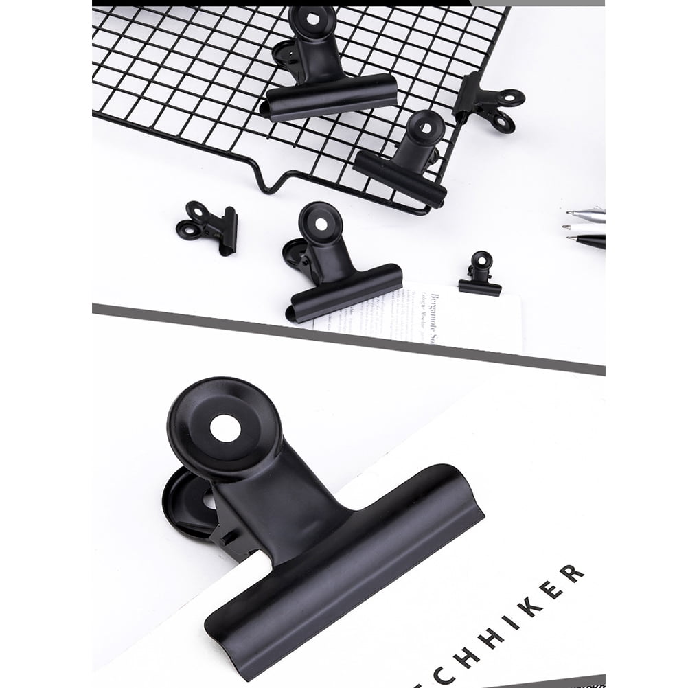 SWETRACE Coating Note Clips Rectangular Document Holding 15Pcs 2In 5*4.7cm Black