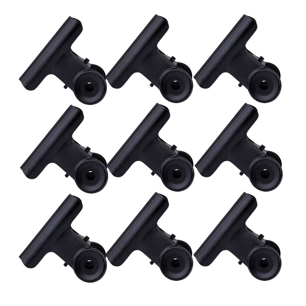 SWETRACE Coating Note Clips Rectangular Document Holding 15Pcs 2In 5*4.7cm Black