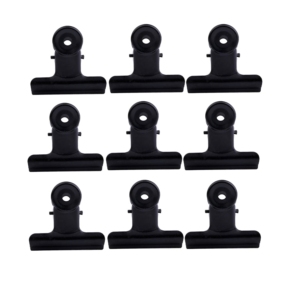 SWETRACE Coating Note Clips Rectangular Document Holding 15Pcs 2In 5*4.7cm Black