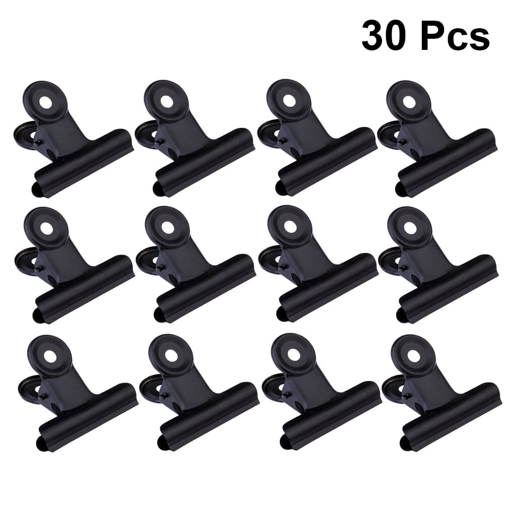 SWETRACE Coating Note Clips Rectangular Document Holding 15Pcs 2In 5*4.7cm Black