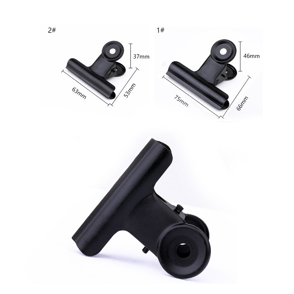 SWETRACE Coating Note Clips Rectangular Document Holding 15Pcs 2In 5*4.7cm Black