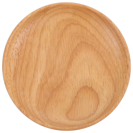 SWETRACE Flat Wooden Dinner Plate Beige For Wedding 1Pcs 4.9In 12.50X12.50X2.00CM Beige