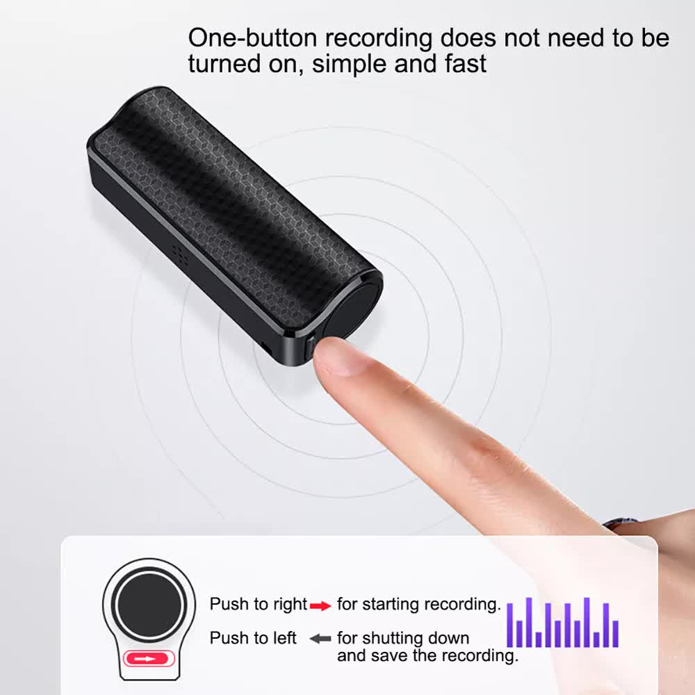 MP3 Spy Magnetic Recording Device Voice Activated Mini Audio Recorder Q70 US