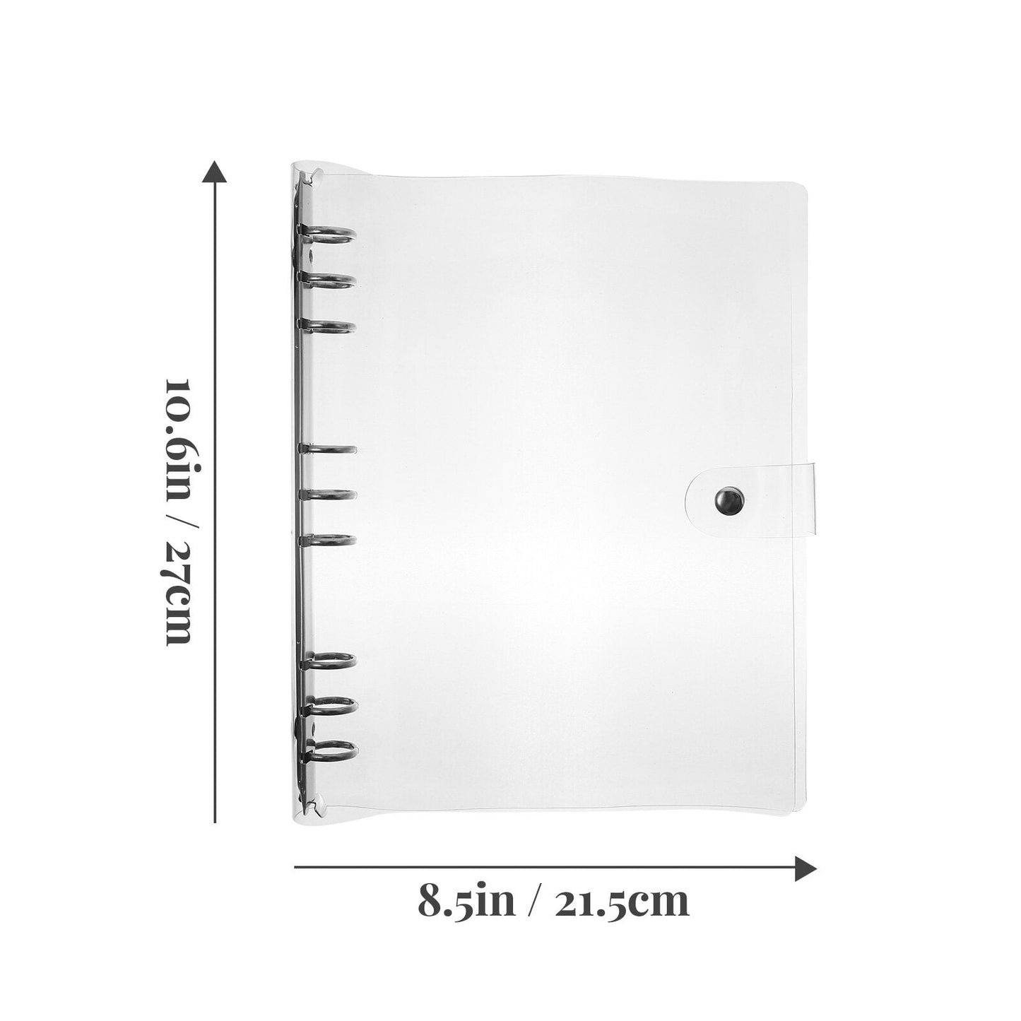 SWETRACE Planner Binder Cover For Notebook Protection 1Set 27X21.5X2.5CM Transparent