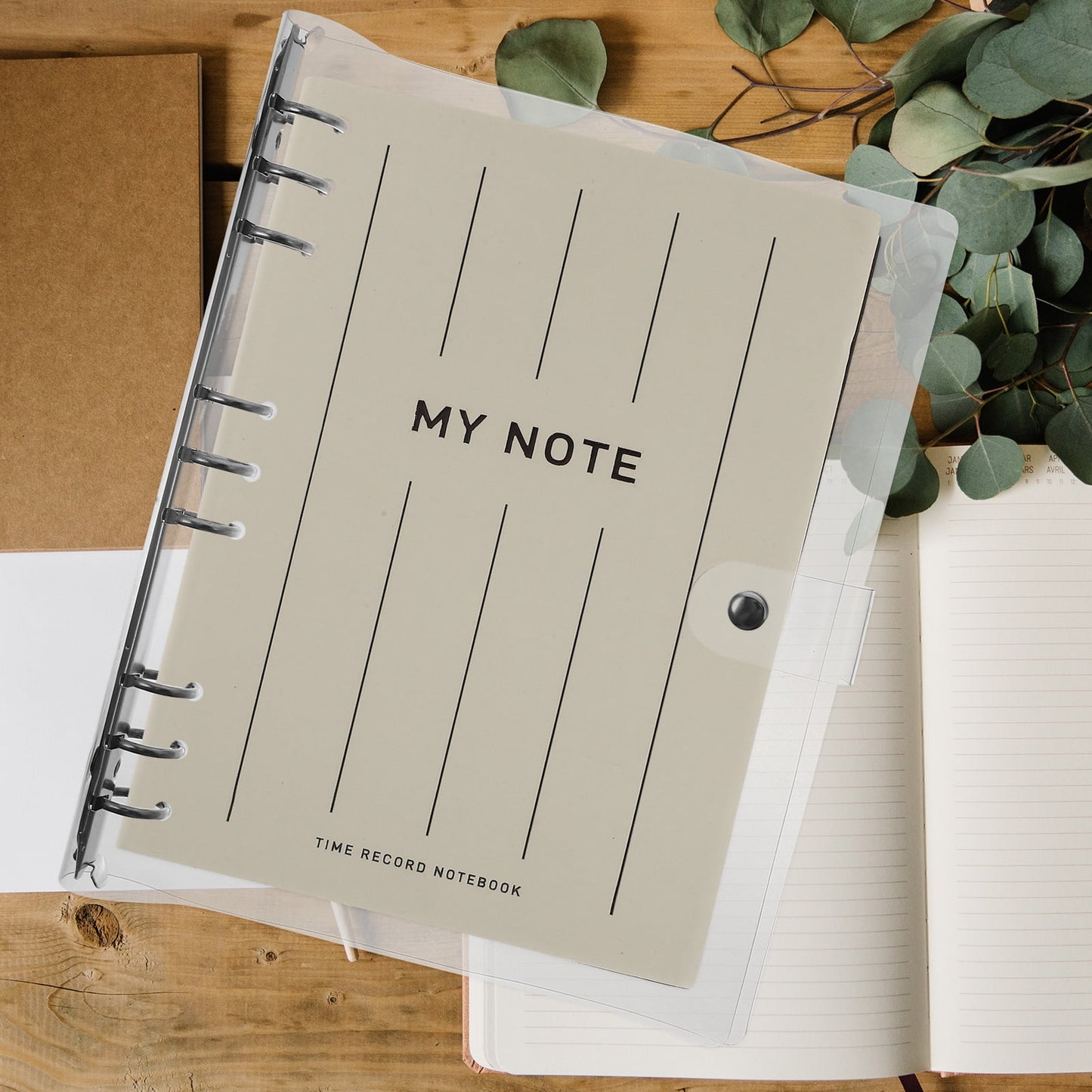 SWETRACE Planner Binder Cover For Notebook Protection 1Set 27X21.5X2.5CM Transparent