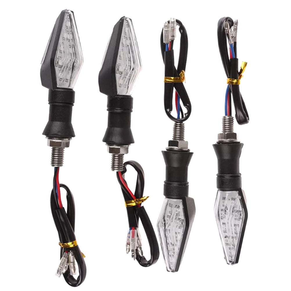 SWETRACE Rectangular Motorcycle Driving Lights Blue 4Pcs 4.1*1.1*0.9In For Vehicle Use Black