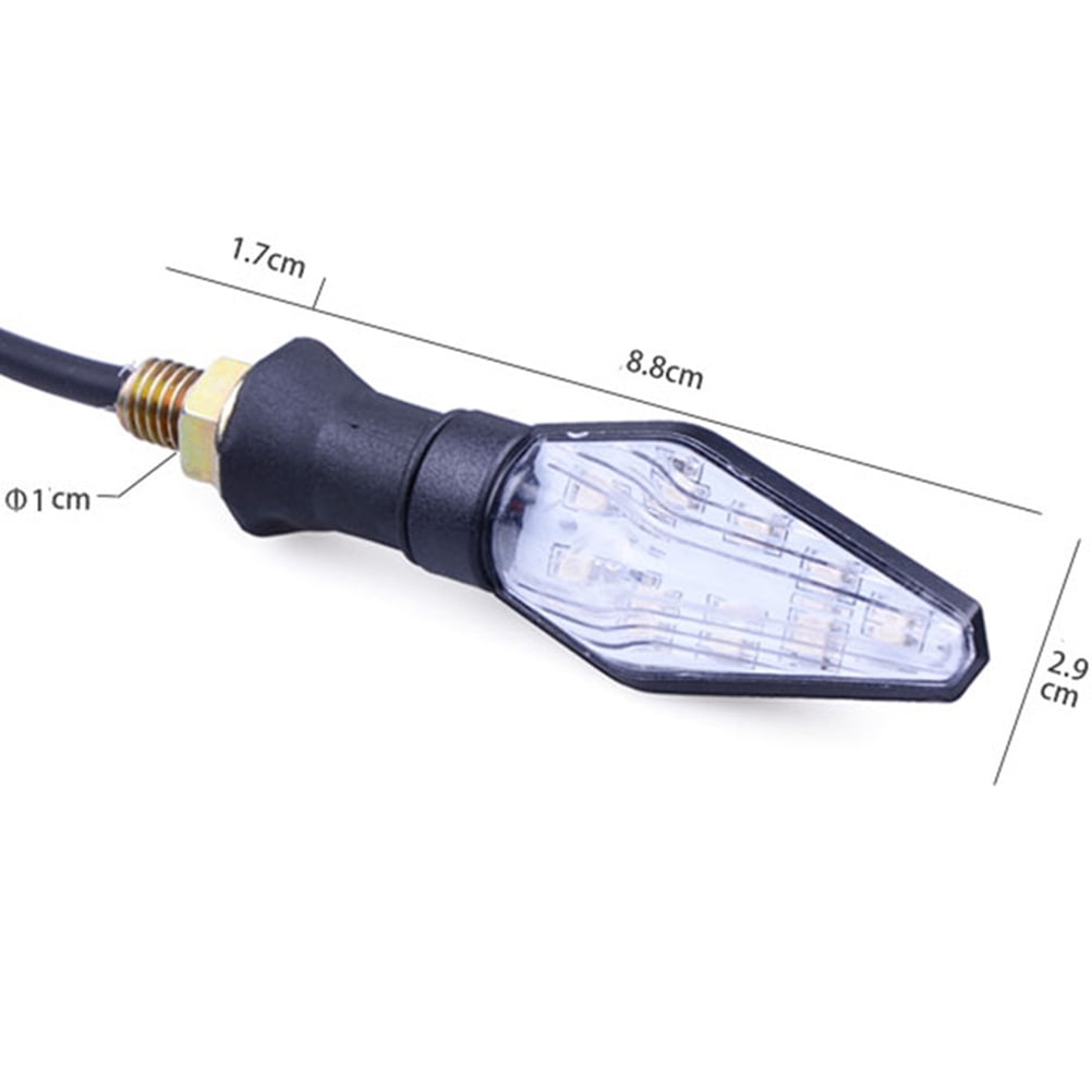 SWETRACE Rectangular Motorcycle Driving Lights Blue 4Pcs 4.1*1.1*0.9In For Vehicle Use Black