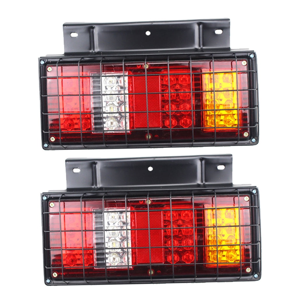 SWETRACE Tail Lights ABS LED For Truck Night Driving 2Pcs 13.4x8.2x0.2In