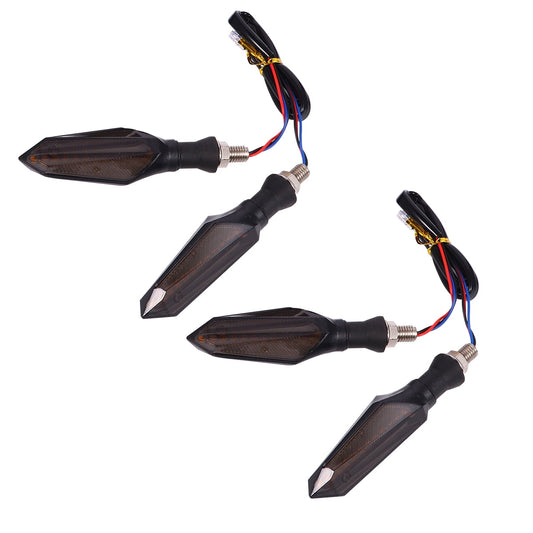 SWETRACE Motorcycle Indicators Blinker Abs 4Pcs Blue