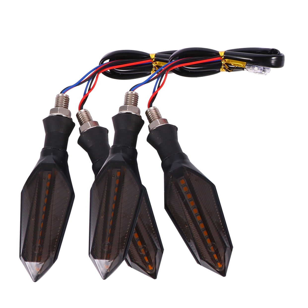 SWETRACE Motorcycle Indicators Blinker Abs 4Pcs Blue