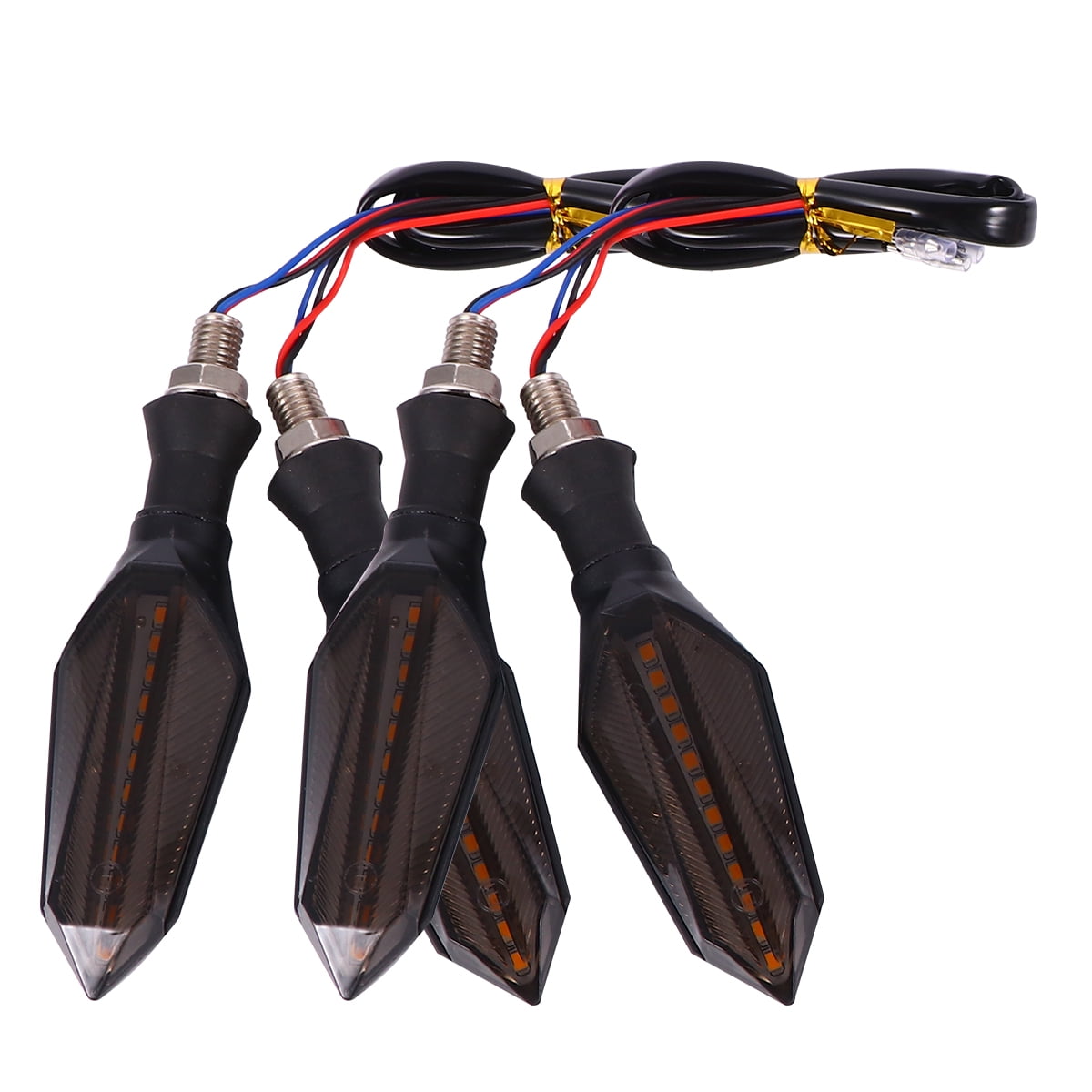 SWETRACE Motorcycle Indicators Blinker Abs 4Pcs Blue