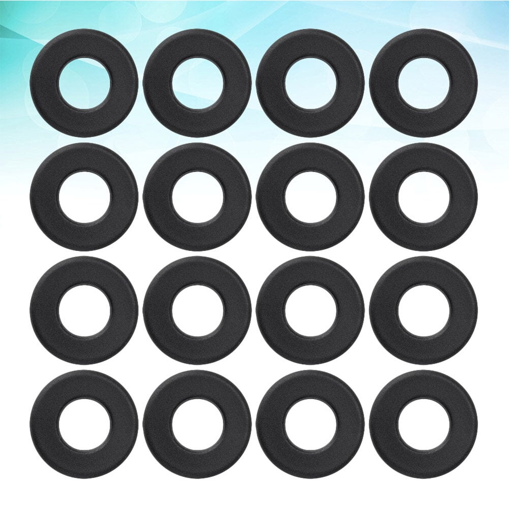 SWETRACE Foosball Tables Equipment 16Pcs 0.66In Black PVC Foosball Table Parts