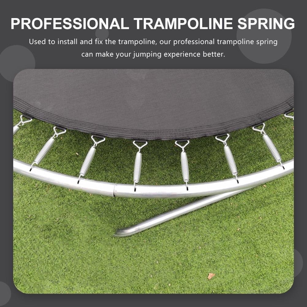 Worgeous 10 Pcs Trampoline Spring Parts Trampolines Rebounder Fitness Silver