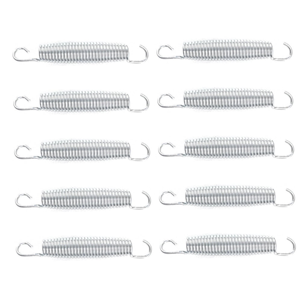 Worgeous 10 Pcs Trampoline Spring Parts Trampolines Rebounder Fitness Silver