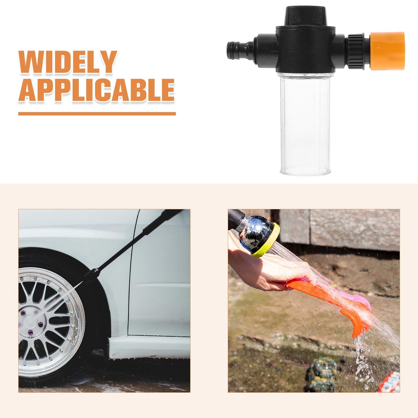 Worgeous Kit Pressure Washer Foam Garden Hose Nozzle Sprayer Water