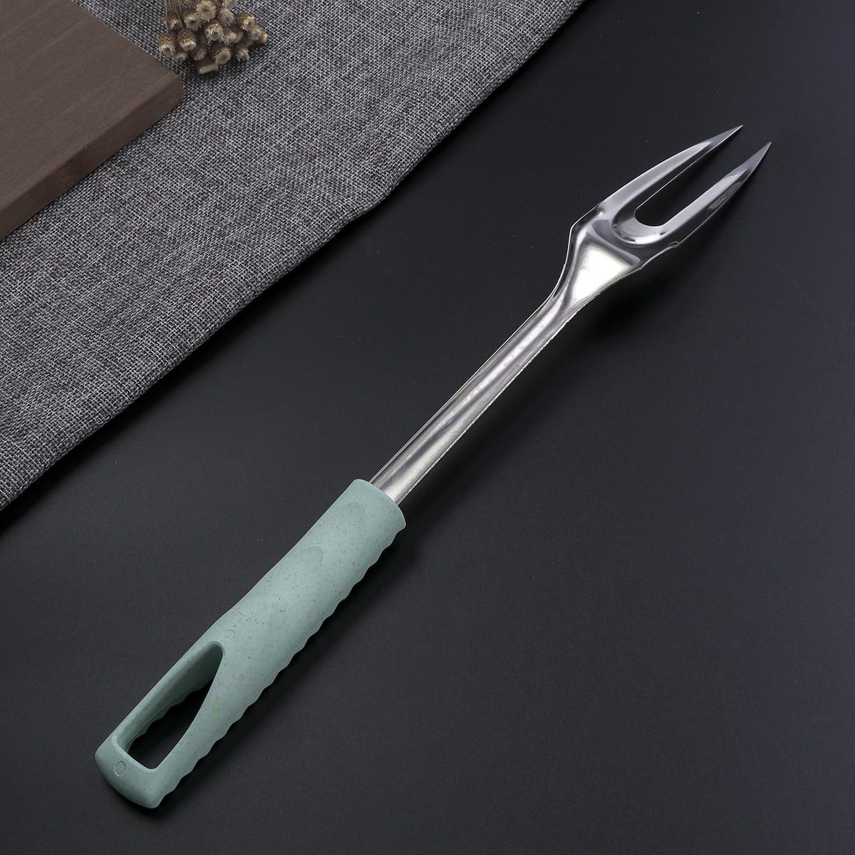 Ortofally Kitchen Utensils Stainless Steel Cooking Tools Heat Resistant Kitchen Gadgets Dishwasher Safe 34.50X3.50X2.00CM Silver
