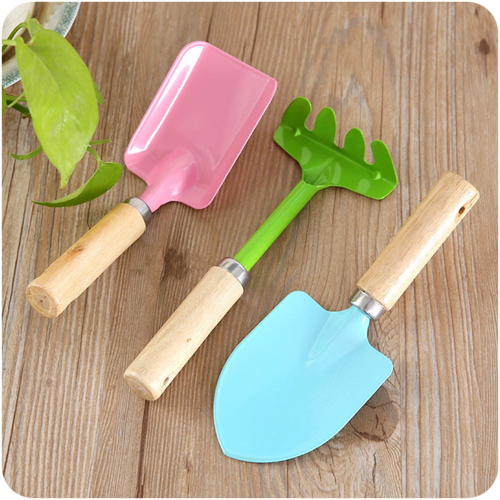 SWETRACE kids digging set Garden Tools Set Iron 3Pcs for Gardening Tools