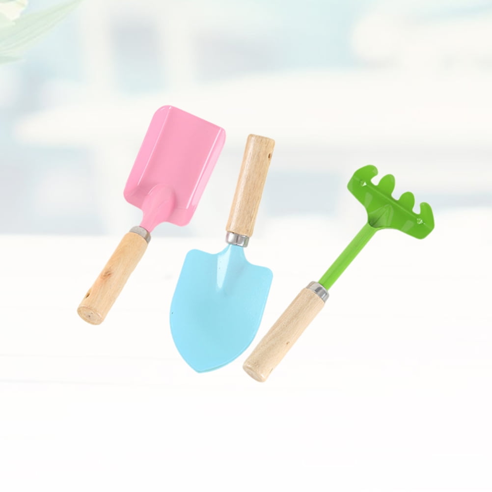 SWETRACE kids digging set Garden Tools Set Iron 3Pcs for Gardening Tools