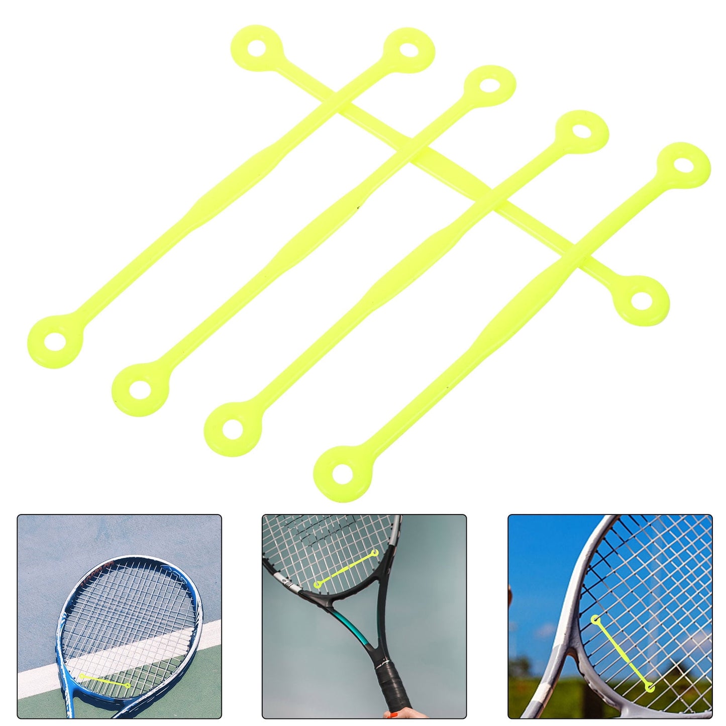 SWETRACE Tennis Dampeners for Racquet Green 5Pcs 12x0.39in
