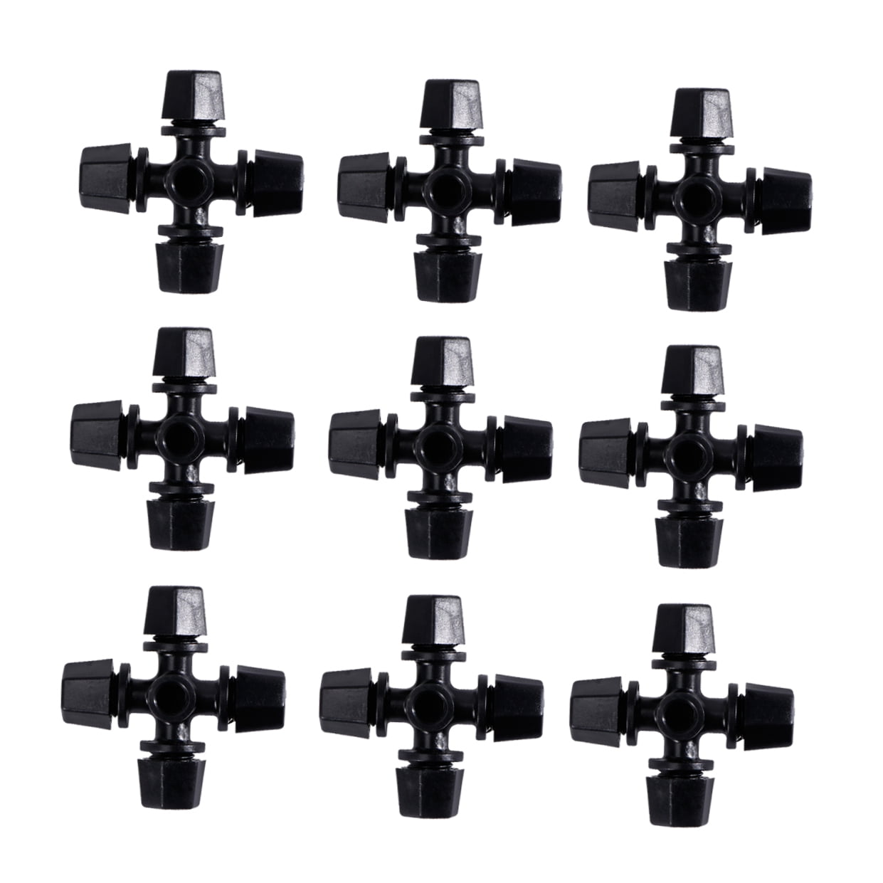 Worgeous Drip Irrigation Nozzle for Garden Use Black Plastic 20 Pieces Miniature Sprinklers