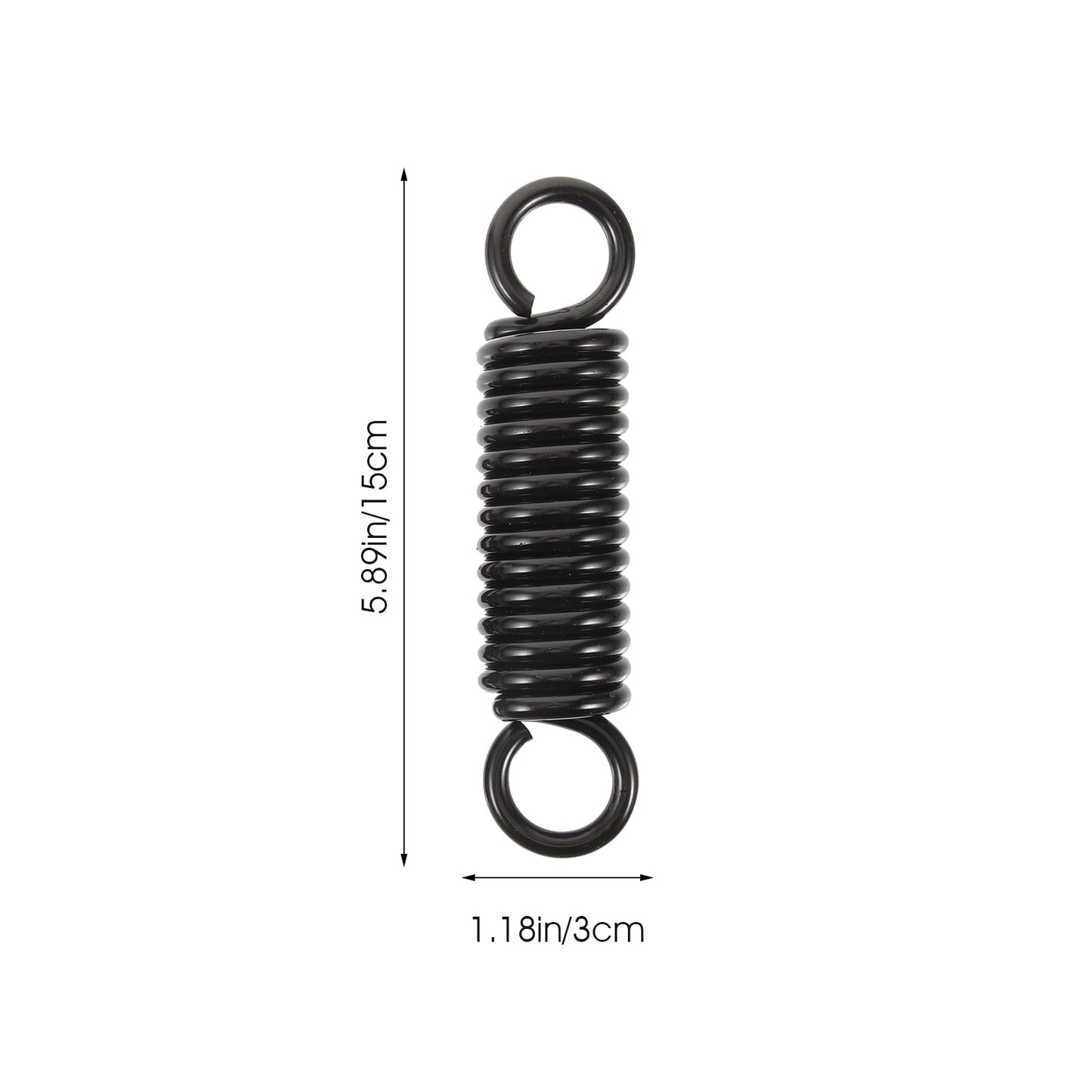 SWETRACE Porch Swing Springs Heavy Duty Black 1 Set 5.9x1.2in