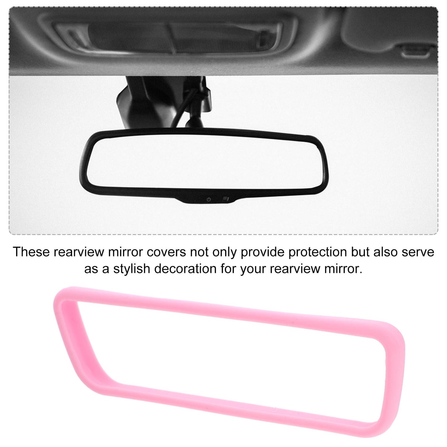Worgeous Rear View Mirror Protective Cover Car Housing Baby Miss Pink
