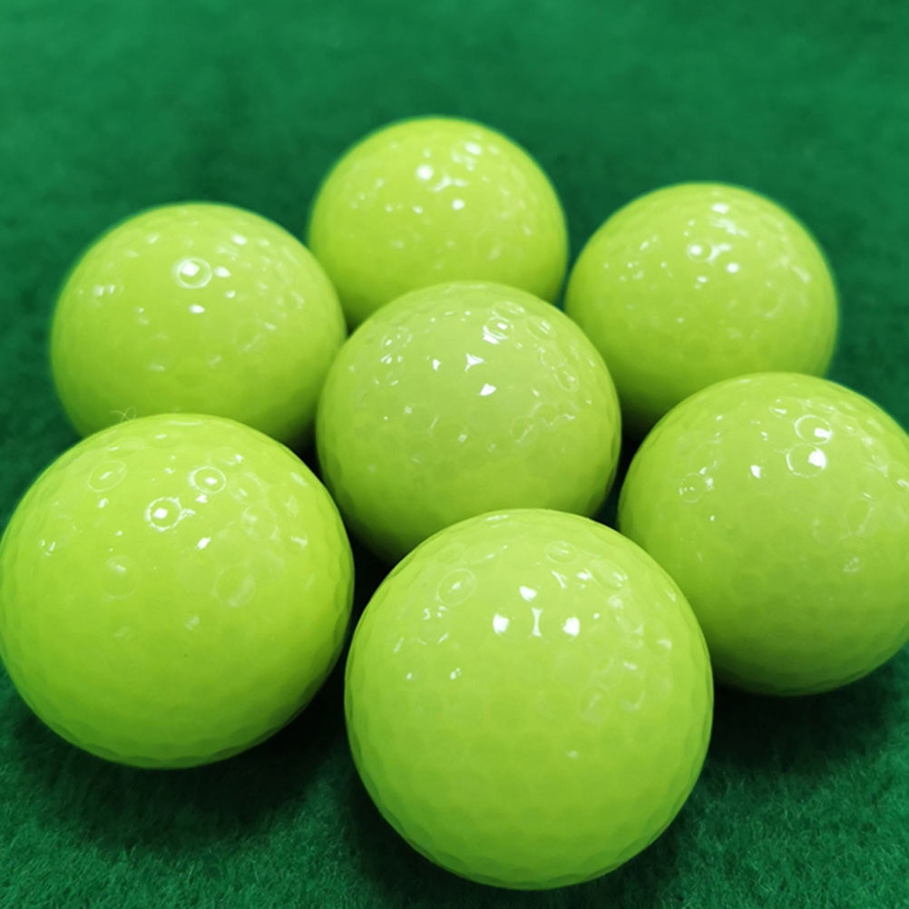 Worgeous Durable Fluorescent Golf Balls for Playing Automatic Light Absorbing Night Green 6pcs