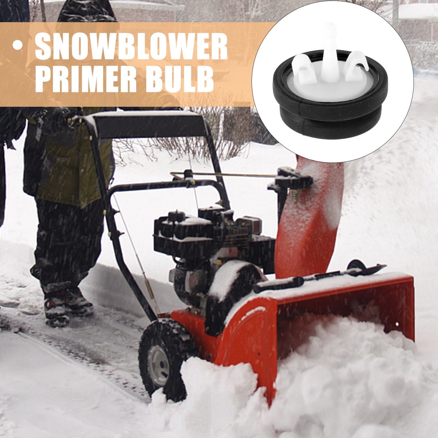 SWETRACE Primer Bulb for Snow Blowers Priming Fuel System 5Pcs