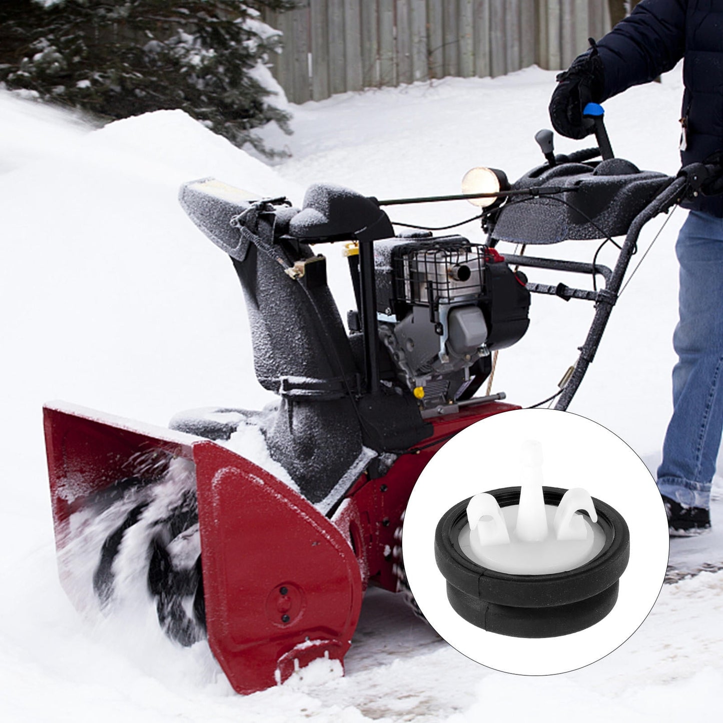 SWETRACE Primer Bulb for Snow Blowers Priming Fuel System 5Pcs