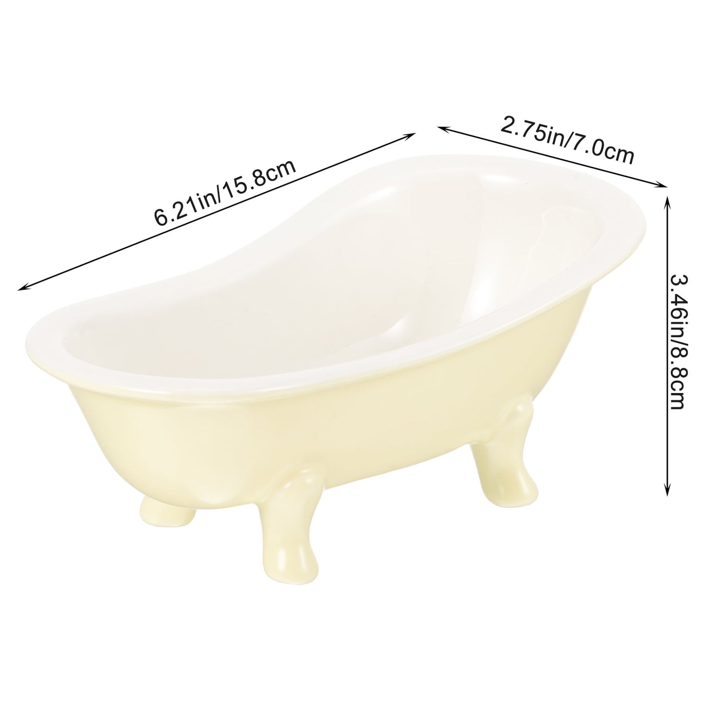 Worgeous Ceramic Flowerpot Bathtub Succulent Planter Cactus Planting Pots Indoor