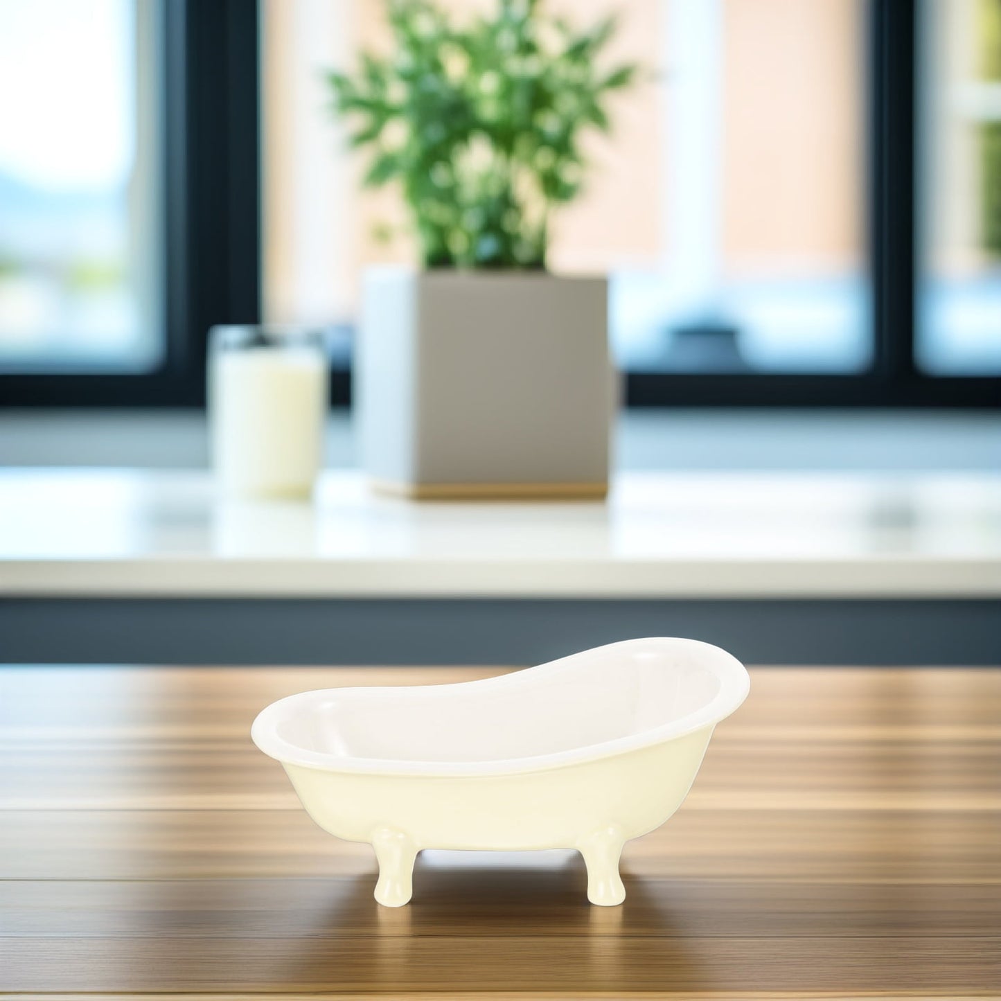 Worgeous Ceramic Flowerpot Bathtub Succulent Planter Cactus Planting Pots Indoor