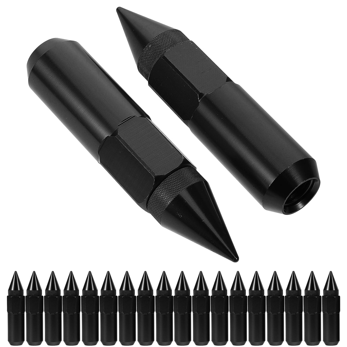 SWETRACE Automobile Nut Cover Wheel Nut Cover Black Aluminum 20pcs