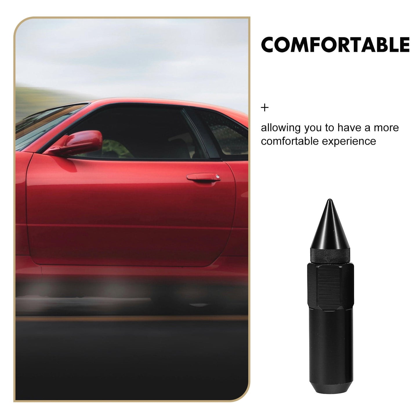 SWETRACE Automobile Nut Cover Wheel Nut Cover Black Aluminum 20pcs