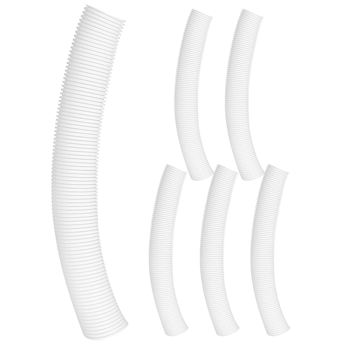 SWETRACE Tree Protect Tree Trunk Protector Guard White PP Material 6Pcs 15.7X2.0X2.0In