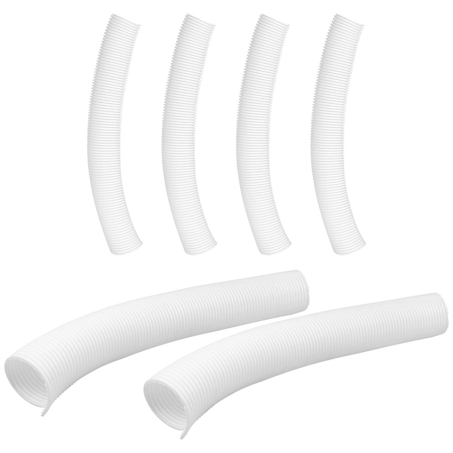 SWETRACE Tree Protect Tree Trunk Protector Guard White PP Material 6Pcs 15.7X2.0X2.0In