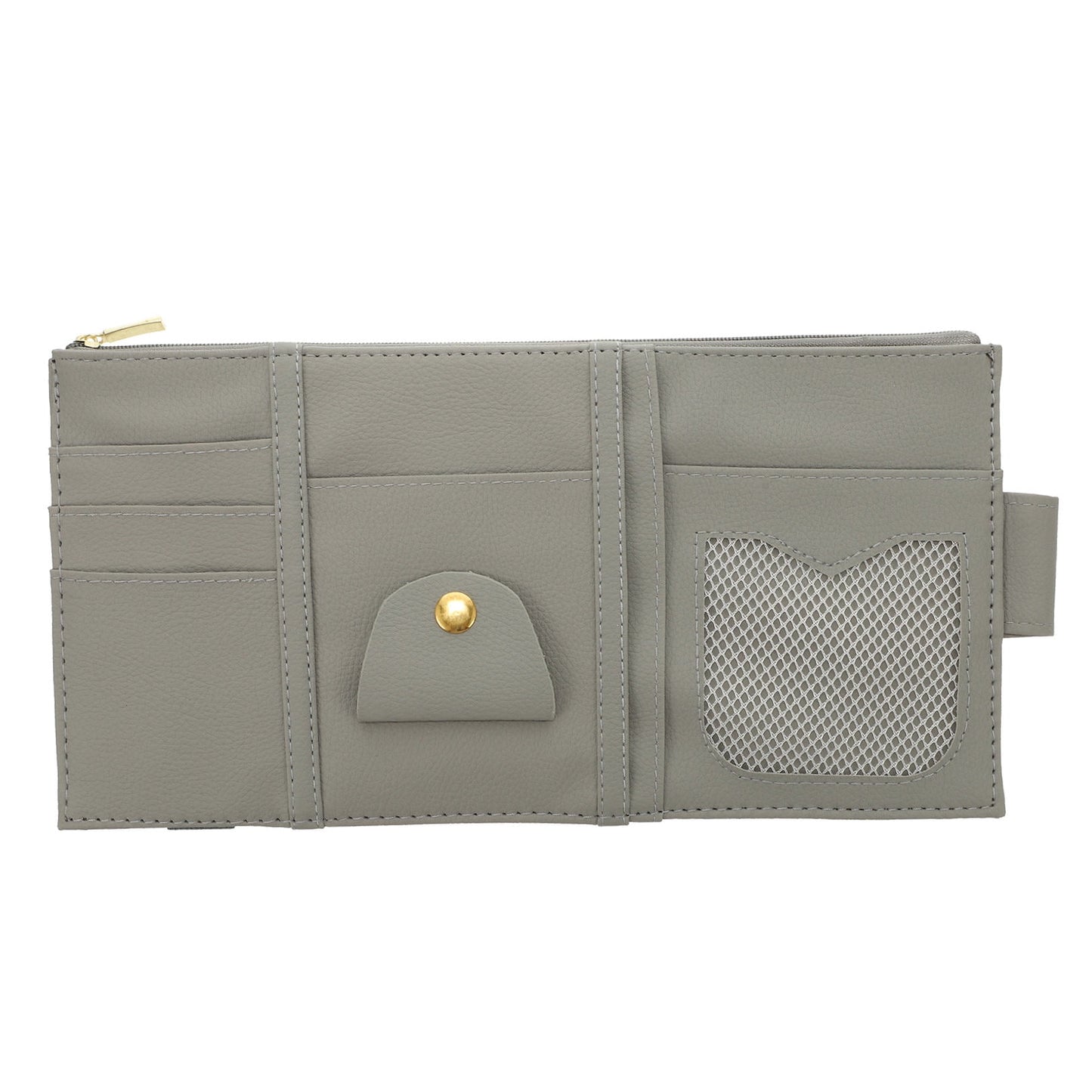 Worgeous ID Storage Bag Visor Organizer Sun Automotive Car Pocket Grey