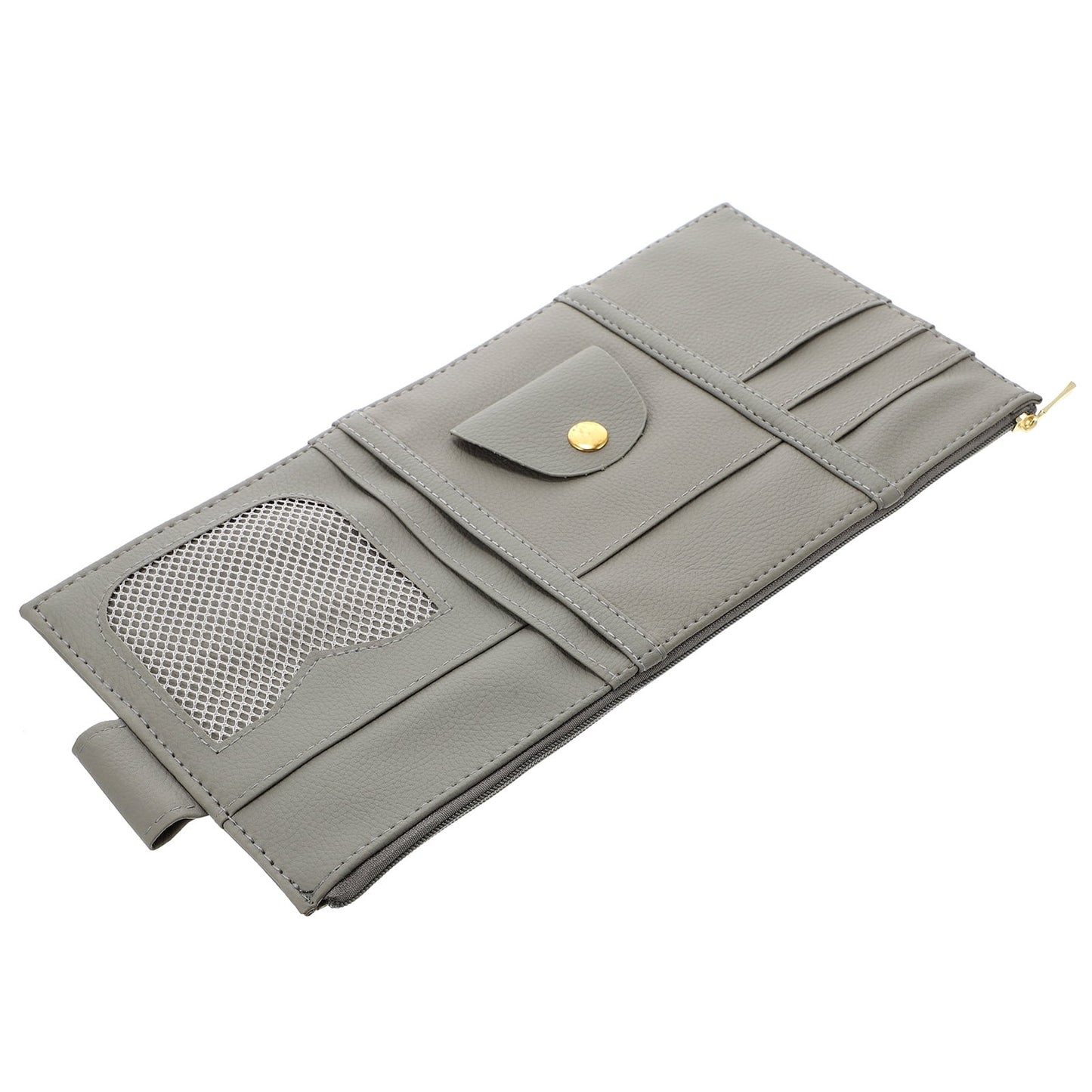 Worgeous ID Storage Bag Visor Organizer Sun Automotive Car Pocket Grey