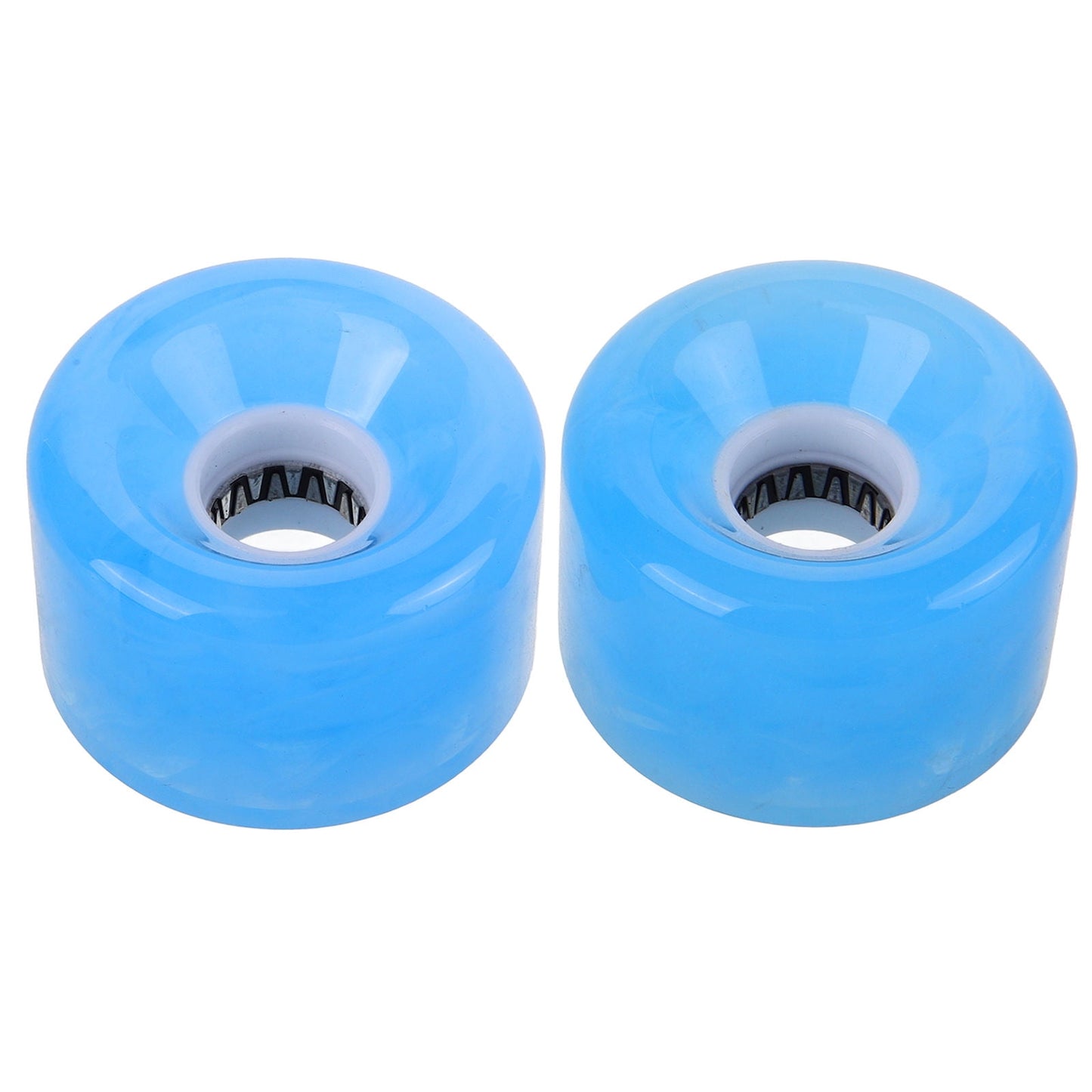 SWETRACE Non-slip Skateboard Wheel Transparent Pu 2Pcs 2.36X2.36X1.57in
