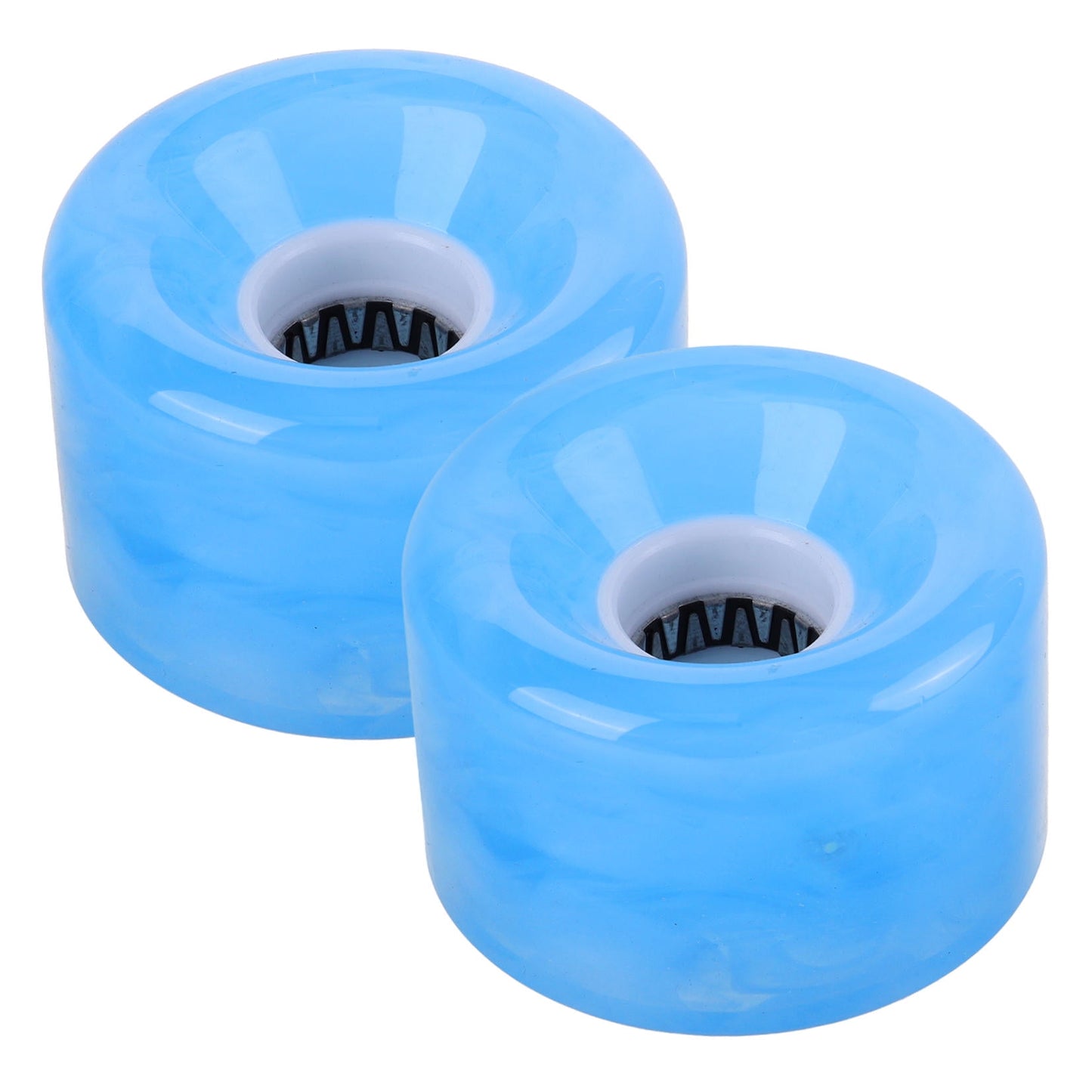 SWETRACE Non-slip Skateboard Wheel Transparent Pu 2Pcs 2.36X2.36X1.57in