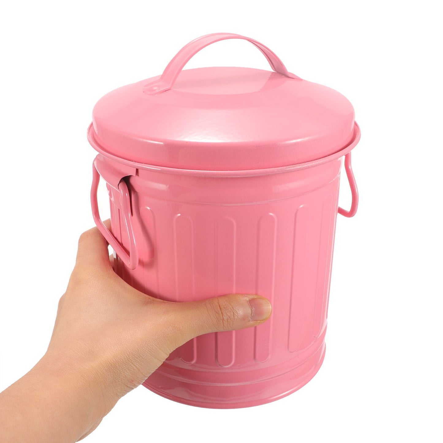 SWETRACE Small Trash Bin With Lid Pink 1Pcs