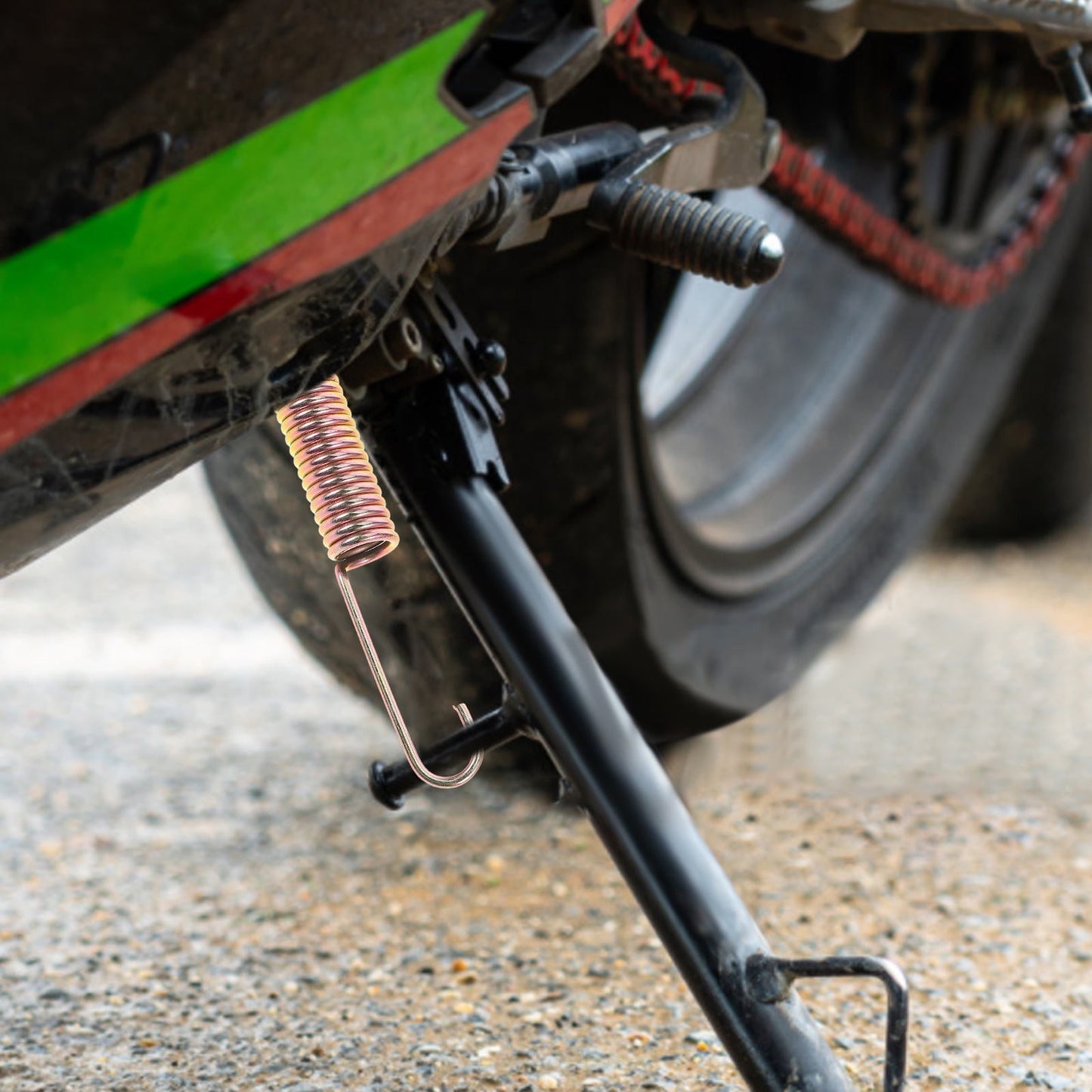 Worgeous Tension Spring Replacement Adjustable Minibike Kickstand Golden
