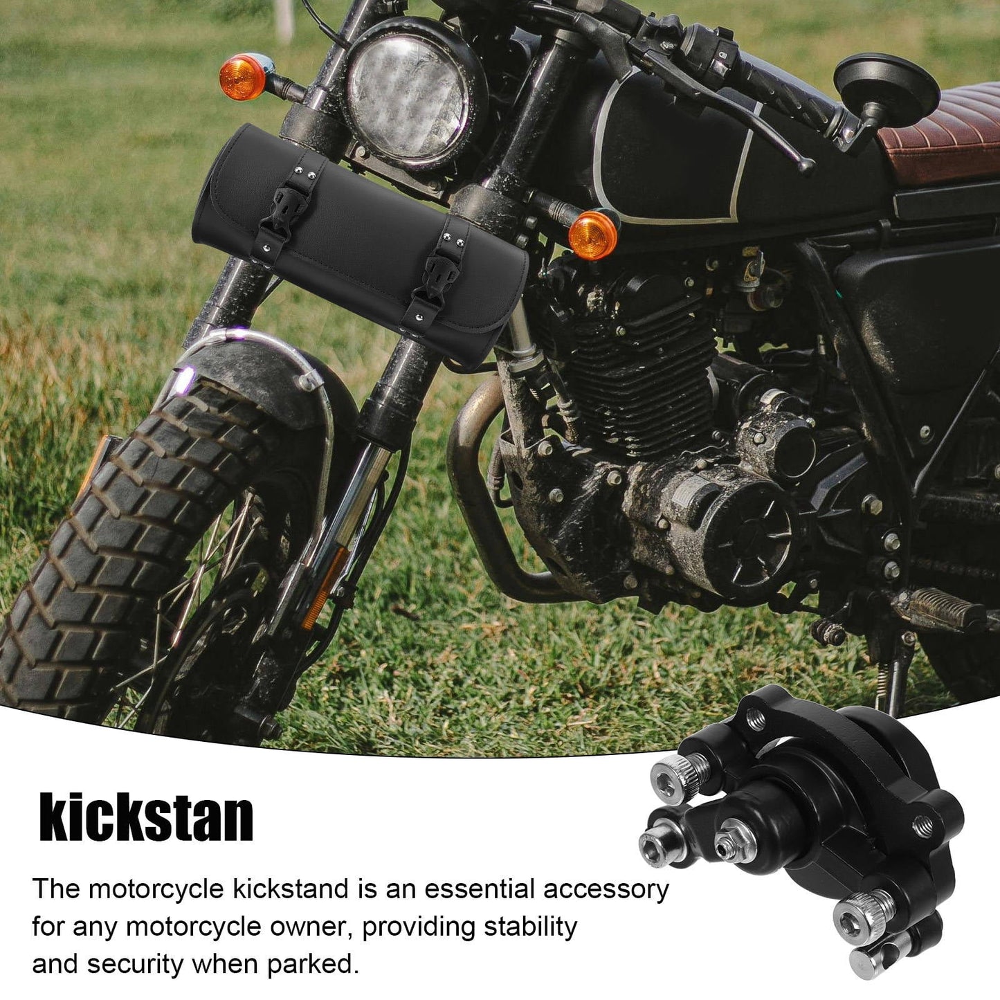 Worgeous Rear Disc Brake Caliper for ATV with Excellent Braking Performance and Durable Iron Construction Black