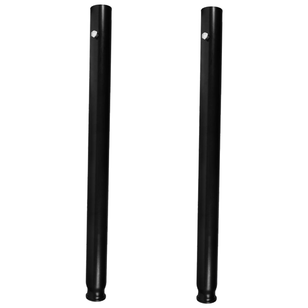 Worgeous Hydraulic Jack Handle Replacement for Car Repair with Steel and Rubber Material Black 2 pcs