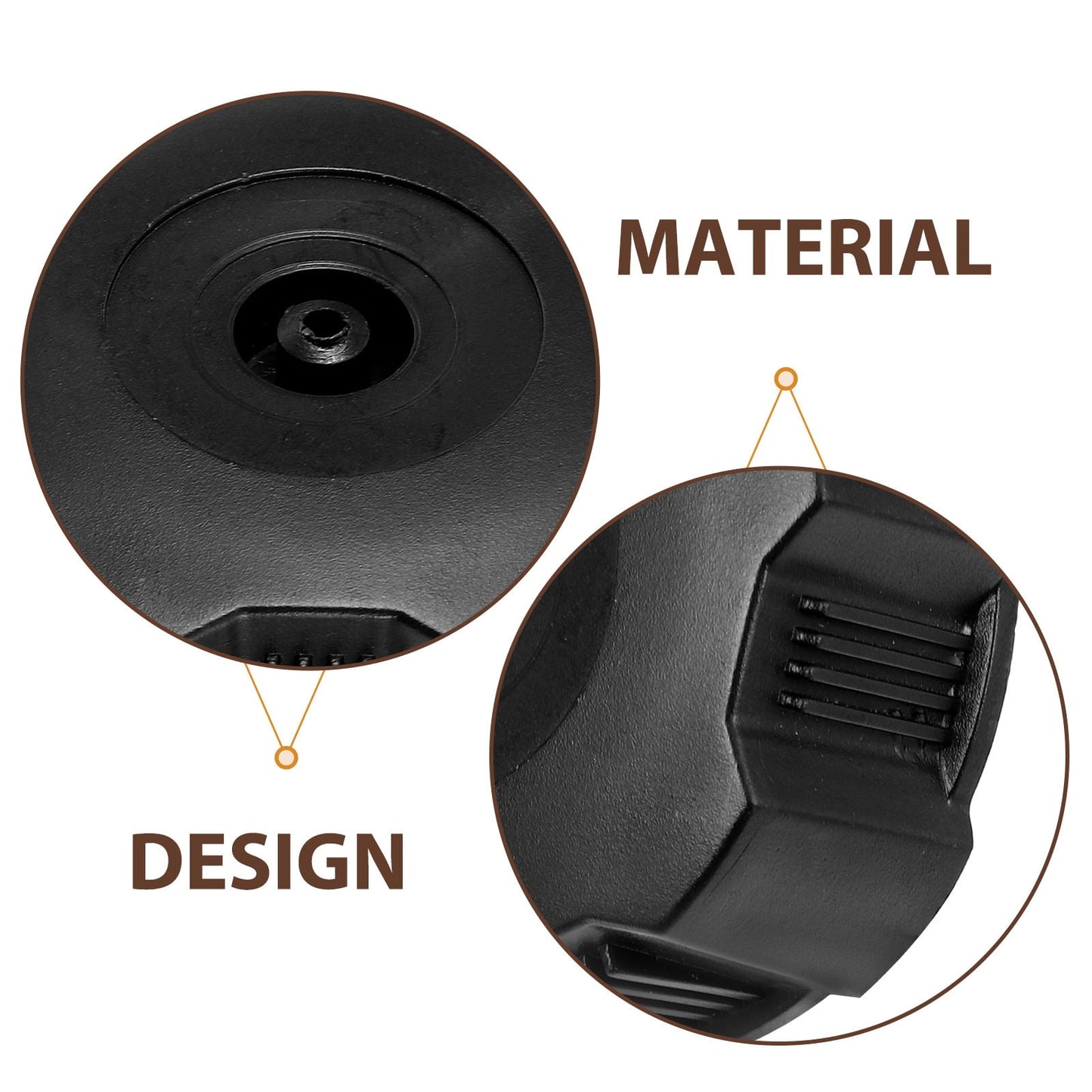 SWETRACE Universal Motorcycle Gas Tank Cap Black 1Pack 2.4X2.4X0.75In