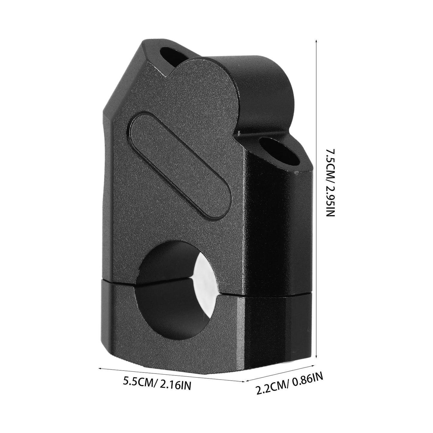 Worgeous Handlebar Heightening Base Motorbike Motorcycle Riser Black