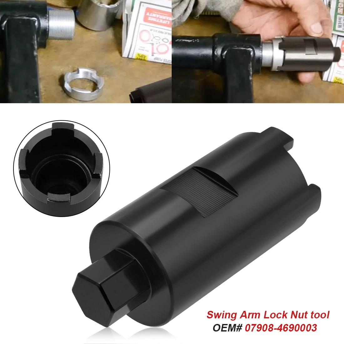 Swing Arm Bolt Lock Nut Install Tool for Honda Recon Rubicon FourTrax Rancher Foreman 500 420 400 350 300
