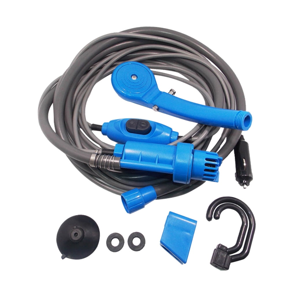 SWETRACE Portable Outdoor Camping Shower Blue 1Set 7.1x3.1x1.6in Plastic