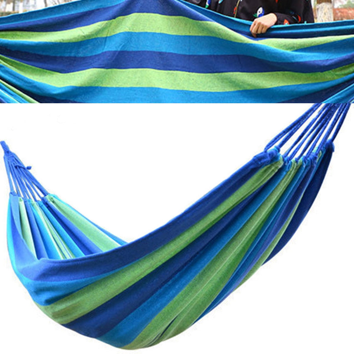 SWETRACE Hammocks for Adults Canvas Blue 1Set 110x31in